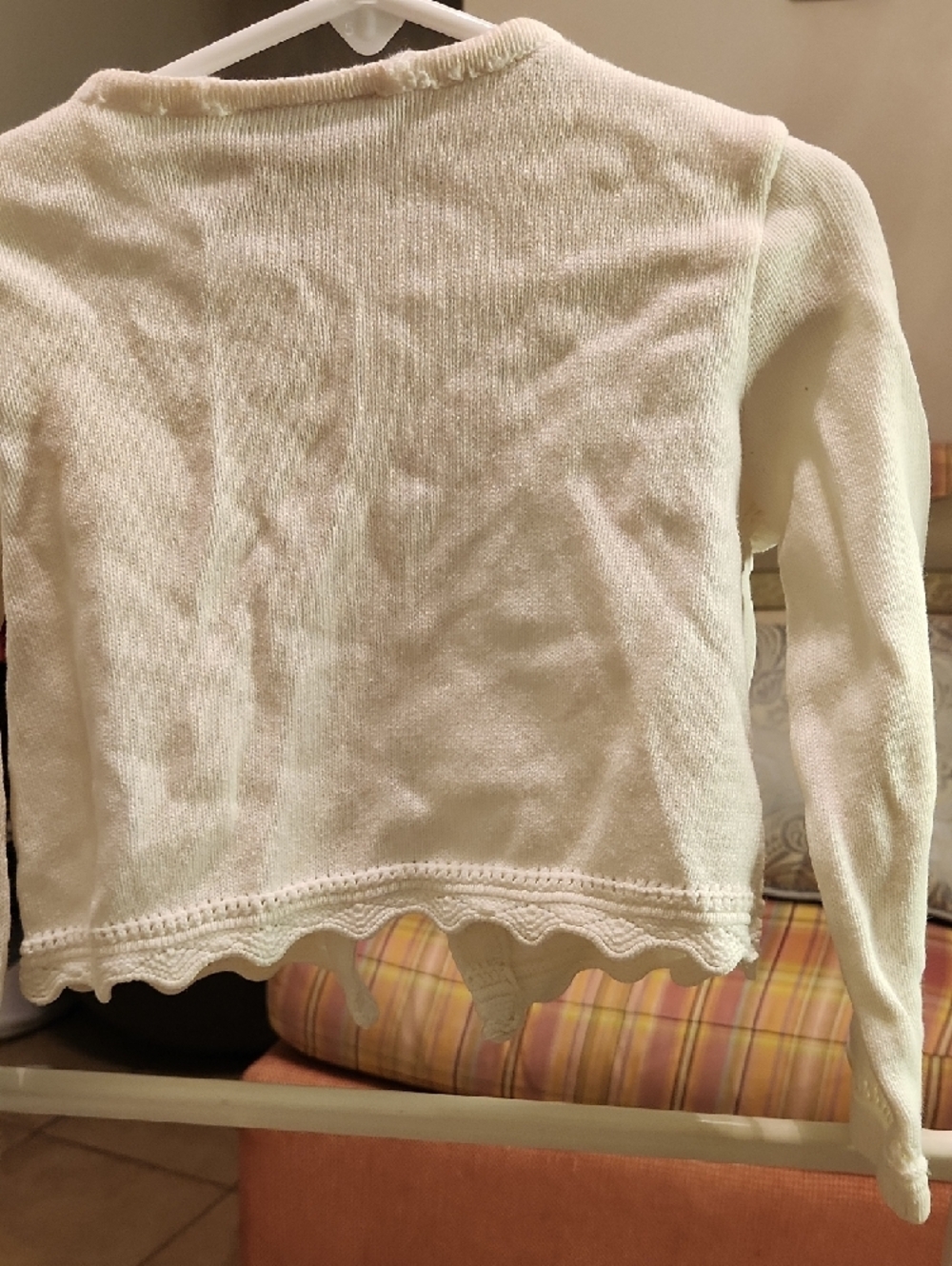 Youngland Cream Knit Button-Front Cardigan - Picture 3 of 4